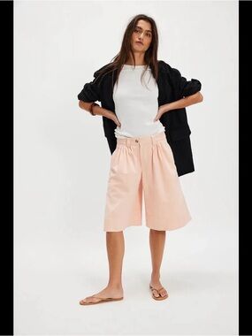 FREE PEOPLE Sadie A-Line Long Shorts 8 NWT